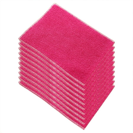

Scrub Brushes for Cleaning Dish Brush with Soap Control 10PCS Daily Fiber Dish Towel Cleaning Thickened Cleaning Rag Sensitive Skin Fabric Softener Sheets