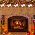 thumbnail image 4 of Clearance Under $6 Ruffled Christmas Stocking, Gold Velvet Xmas Stocking with White Cuff, Large Hanging Stocking for Fireplace Tree Holiday Decor, 1PC, 4 of 5