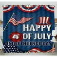 thumbnail image 1 of EREHome HAPPY 4th JULY INDEPENDENCE DAY Blackout Window Curtain Drapery Panels 52x84 Inch one peal two Piece, 1 of 1