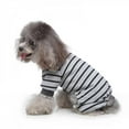 thumbnail image 4 of Promotion Clearance!Striped Pet Pajamas for Dogs Costume Dog Jumpsuit Puppy Clothes Dog Coat for Pomeranian Dogs Clothing Pet Shirt Chihuahua, 4 of 6
