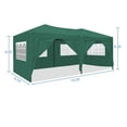thumbnail image 3 of IVV Canopy Tent 10x20FT Canopy Tent with 6 Sidewalls,Outdoor Waterproof Canopy Tents for Backyard Parties,Outside Instant Commercial Enclosed Gazebo Tent with Carry Bag, Green, 3 of 8