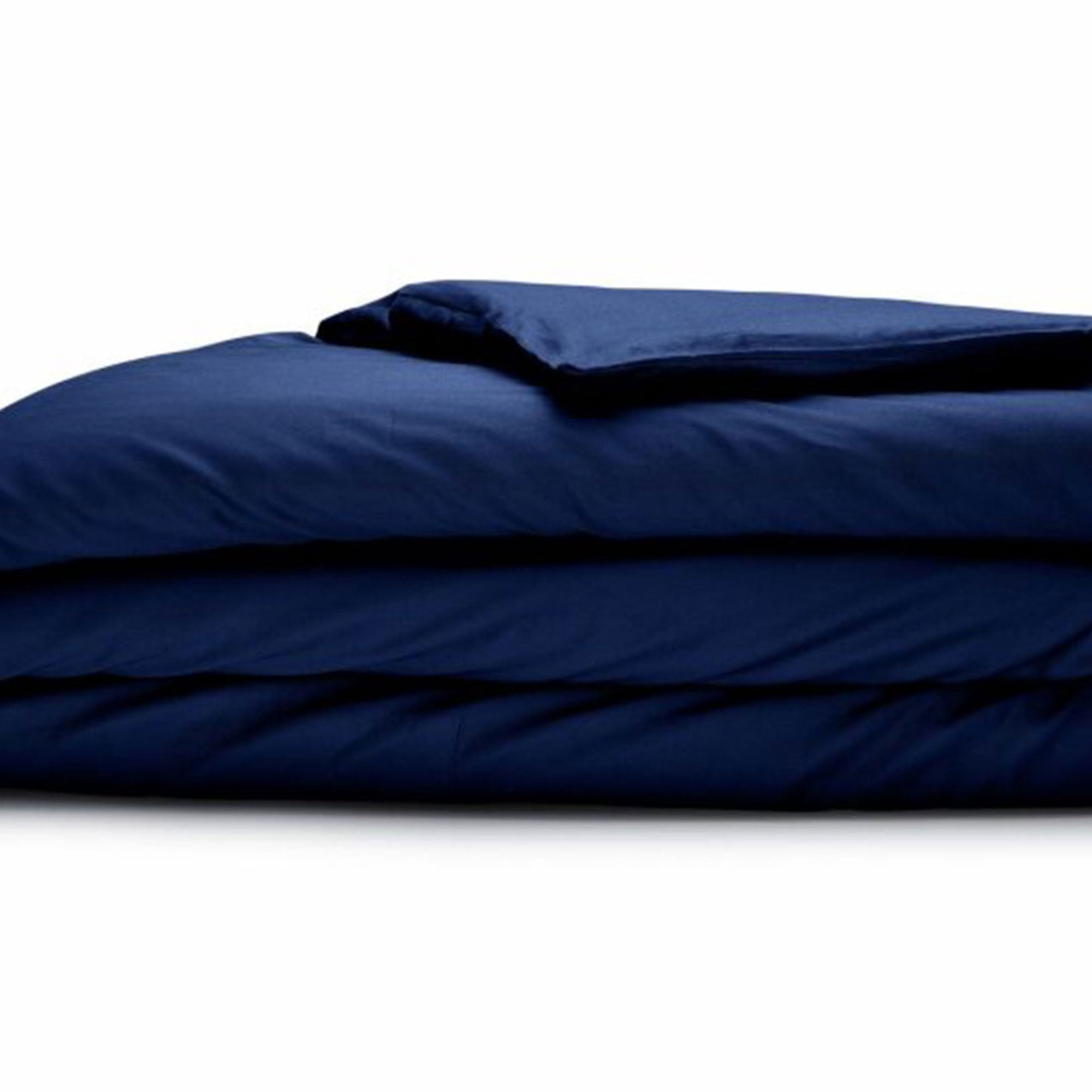 Sleepgram Supima 400 Thread Count Cotton Duvet Cover, King, Poseidon Blue