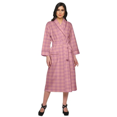 

Moomaya Printed WoMen s Robe Dressing Gown With Pockets Bath Robe Girls