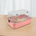 thumbnail image 6 of Bothyi Hamster Cage Portable Rest Breathable Hamster Enclosure for Hedgehog Gerbils Pink, 6 of 8