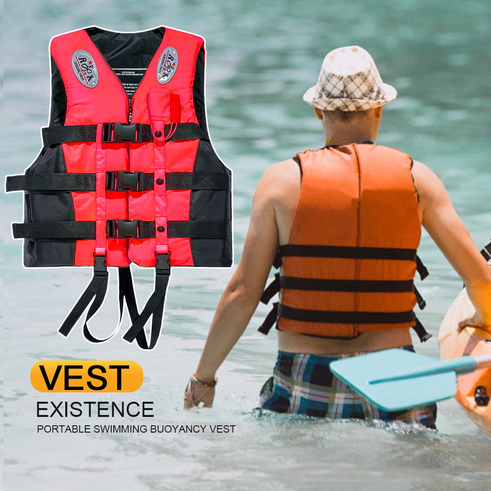 Details about   Kayak Professional Adult Life Jackets Motorboat Buoyancy Swim Drifting Life Vest 