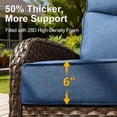 thumbnail image 5 of Opohoro 8-Piece Outdoor Conversation Set with 43" Fire Pit Table, Patio Fire Pit Set with Propane Tank Cover, Swivel Rocker Chairs and End Tables for Deck Backyard, 5 of 19