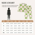 thumbnail image 4 of Pajamas for Women Sets, cute frogs crowns heart pink Lounge Sets Long Sleeve Button Down Night Shirts Sleepwear Pjs, 4 of 6
