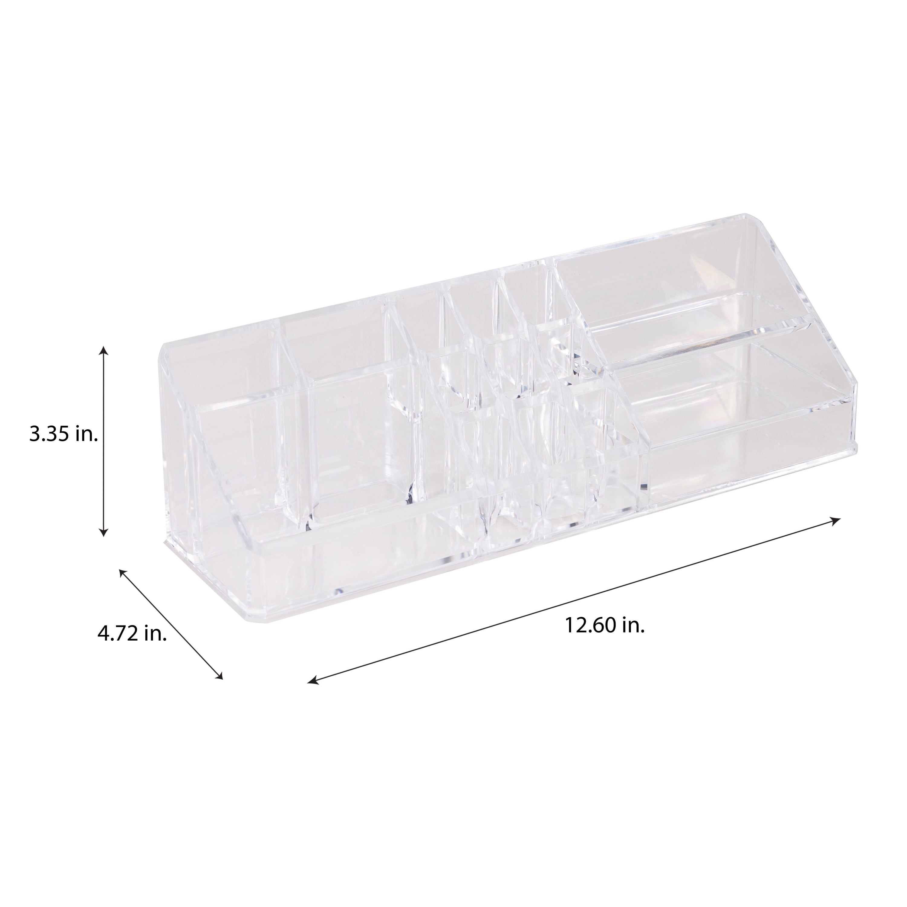 Simplify 14 Section Cosmetic and Jewelry Holder, Clear