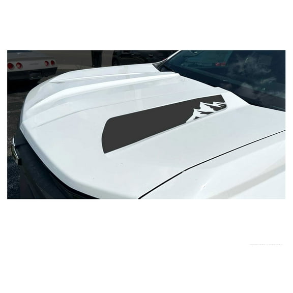 Chevy Colorado Matte Black Mountains Hood Decals 2023-2026 Set of 2 GM Licensed