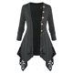 thumbnail image 4 of Conjunto de Top de Talla Grande de Encaje Rosegal  Mangas largas de talla grande, 4 of 5