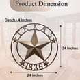 thumbnail image 2 of BestGiftEver Metal 24" Circle - Texas 1836 Wall Hanging Decoration Plaque, 2 of 9
