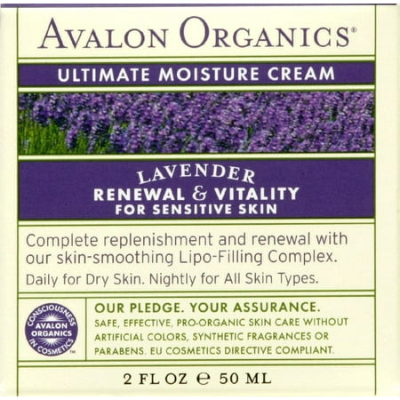 Avalon Organics Lavande Luminosity Ultime Crème de Nuit Avalon Organics 2oz-
