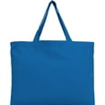 thumbnail image 2 of Reusable Heavy Duty 100% Cotton Canvas Bags | Pack of 6 | For Crafts, Shopping, Groceries, Books, Welcome Bag, Beach Bag, and More | Eco Friendly | Generous Size 12x16 - Royal, 2 of 7