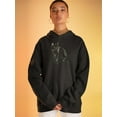 thumbnail image 2 of Sitting Black Kitten Hoodie Women -SPIdeals Designs, Female 5X-Large, 2 of 4