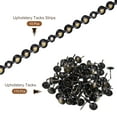 thumbnail image 3 of Uxcell 10Pack 1Meter Glossy Upholstery Tacks Strips Trim Sofa Decorative Nails, Black-gold, 3 of 5