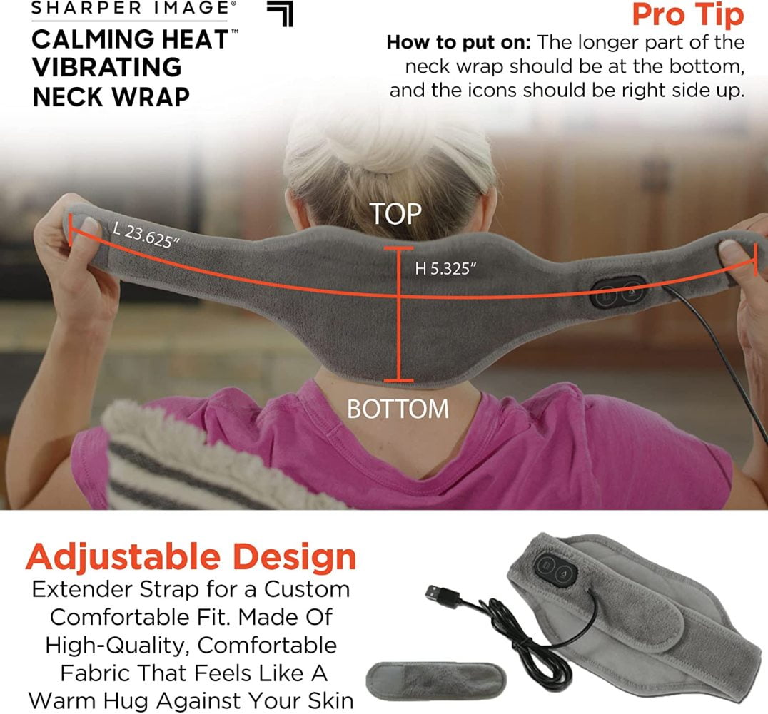 Buy Calming Heat Neck Wrap by Sharper Image Personal Electric Neck