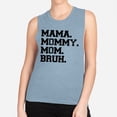 thumbnail image 2 of Mama Mommy Mom Bruh Women's Muscle Tank Medium Stonewash Denim, 2 of 5
