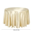 thumbnail image 3 of Round Satin Tablecloth, Party Table Cover, Wedding Dining Decor, Elegant Glossy Drape and Wrinkle Recovery Fabric for Dessert Tables, Wedding Receptions, and Home Dining, 3 of 6