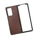 thumbnail image 4 of Funda de cuero para Samsung Galaxy Z Fold 2, anticaídas (marrón), 4 of 14