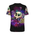 thumbnail image 3 of Balery Mushrooms and Skull Baseball Jersey for Men Casual Button Down Shirts Short Sleeve Active Team Sports Uniform-X-Large, 3 of 9