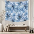 thumbnail image 5 of Blue Floral Spring Large Tapestry for Bedroom Wall Hanging Tapestry, Watercolor Art Elegant Botanical Ceiling Backdrop Tapestries Poster Blanket Wall Decor for Teens Room Living Room Dorm 85" x 90", 5 of 8