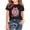 Black, variant on Girls School Graphic Tees（For 2-14）, Kid Tough Slim Breathable Short Sleeve Casual Tops For School or Party Blue 13-14 Years