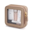 thumbnail image 1 of Bolsa de maquillaje Popvibe pequeña transparente para viajes y artículos esenciales para mujer, 1 of 8