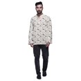 thumbnail image 1 of Atasi Kurta Décontractée Imprimée à Col Chinois Chemise Ethnique Kurta Courte pour Homme Tunique, 1 of 5