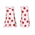 thumbnail image 7 of Uemuo Strawberry Pattern Women’s Sleeveless Dress – Casual Summer A-Line Dress, Stylish and Comfortable Sundress for Hot Weather, 7 of 7