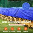 thumbnail image 2 of BENTISM Tarp Waterproof 10 x 12 ft 5 Mil Plastic Poly Tear UV Resistant, 2 of 9