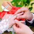 thumbnail image 5 of Juego de medición de anillos de 50 piezas, tamaño de anillos de 1 a 17 EE. UU., medidor de tamaño de dedo de plástico, Compatible con mujeres y hombres, negro, 5 of 5