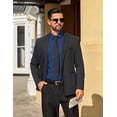 thumbnail image 5 of COOFANDY Men's Long Sleeve Dress Shirt Solid Slim Fit Casual Business Formal Button Up Shirts, 5 of 6