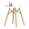 thumbnail image 2 of Aron Living Table Pyramide pour Enfants de 23 Pouces et Ensemble de 4 Chaises en Plastique, Blanc, 2 of 5