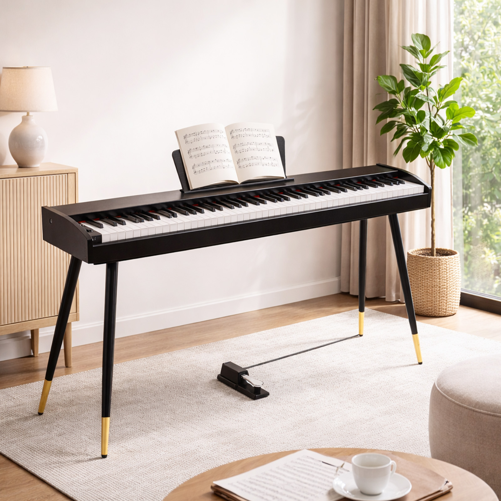 Fenbeli 88-Key Semi-Weighted Digital Piano with Pedal photo 5