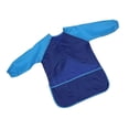 thumbnail image 2 of Delantal impermeable de manga larga para niños, arte para niños, pintura, cocinero, bata de alimentación, L, azul kenally HA5522-12B, 2 of 6