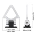 thumbnail image 3 of Unique Bargains 2 Set Universal ABS Purple Triangle Shaped Car Tow Hook Decor Front Rear Bumper Trailer Sticker Adorn, 3 of 7