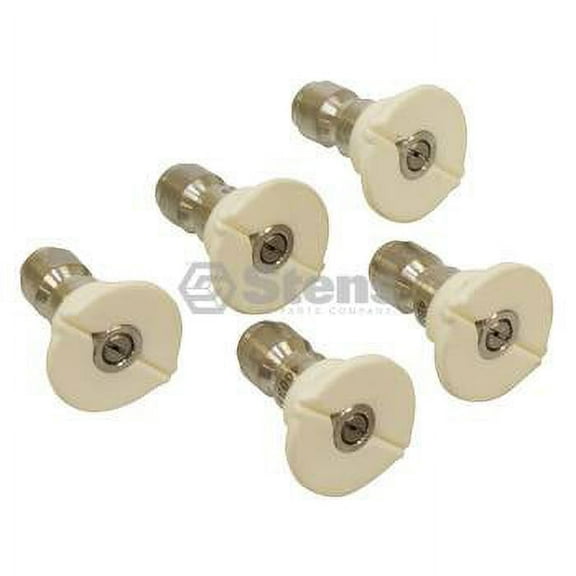 Stens Quick Coupler Nozzle Set 758-988 for 40 Degree, Size 5.0, White