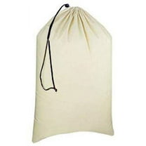 Gratico - Single Pack Extra Large Canvas Heavy Duty Laundry Bags Natural Cotton -Multi Use- Size -28''x 36''