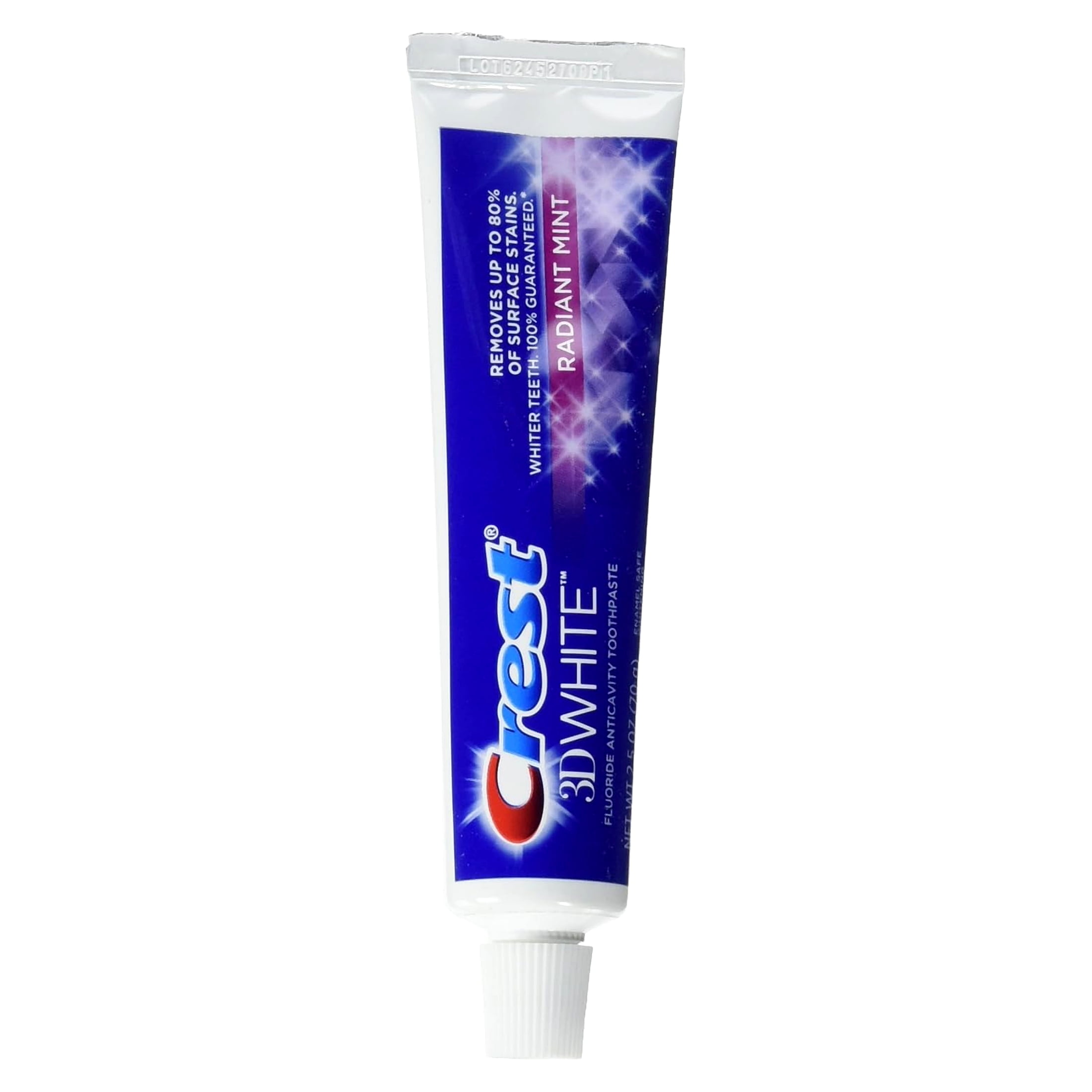 Crest 3D White Toothpaste Radiant Mint Pack of 3 Net Wt. 2.5 Oz