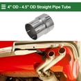 thumbnail image 2 of Rebajadora de codo de escape mandrel de 4" OD-4.5" OD, adaptador de tubo de acero inoxidable 304, longitud de 50 pulgadas, tono plateado, 2 of 7