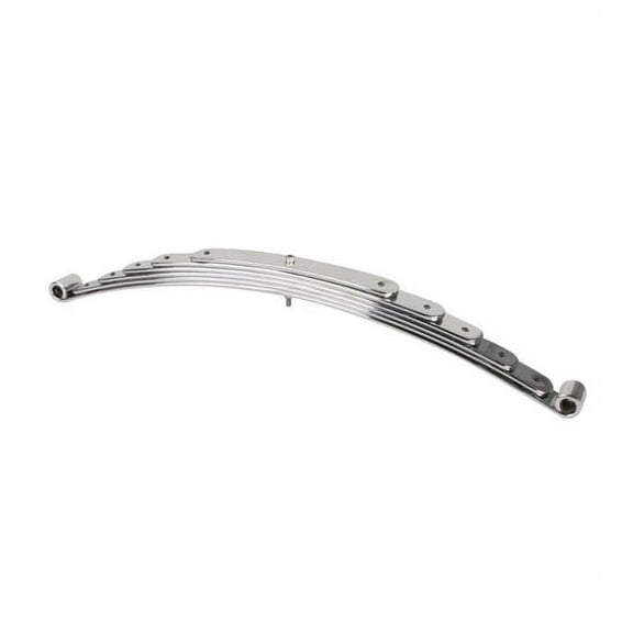 Super Glide® Front Spring, 46 In Axle, Reverse Eye, Chrome