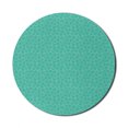 thumbnail image 1 of Leaves Mouse Pad for Computers, Monochrome Layout of Monstera Leaves Print Exotic Hawaiian Plantation, Round Non-Slip Thick Rubber Modern Mousepad, 8" Round, Turquoise Dark Seafoam, by Ambesonne, 1 of 2