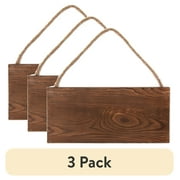 (3 pack) Cousin DIY Barn Wood Plank Sign with Twine Hanging Cord, Rectangle, 12 in x 5.5 in
