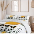 thumbnail image 6 of Ambesonne Saying Duvet Cover Set, Phrase Dots and Lemon, 2-Calking, Orange Sage Green, 6 of 7