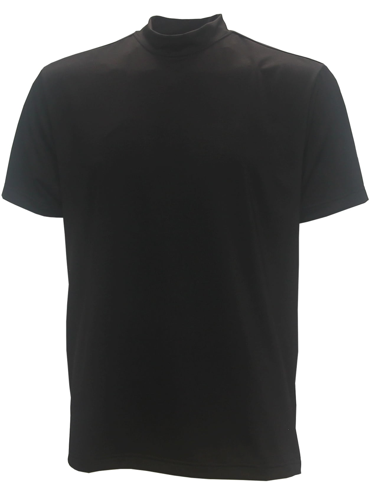 Forrester Men's Solid Shortsleeve Mock-Turtleneck Shirt, Large Charcoal - -  Walmart.com