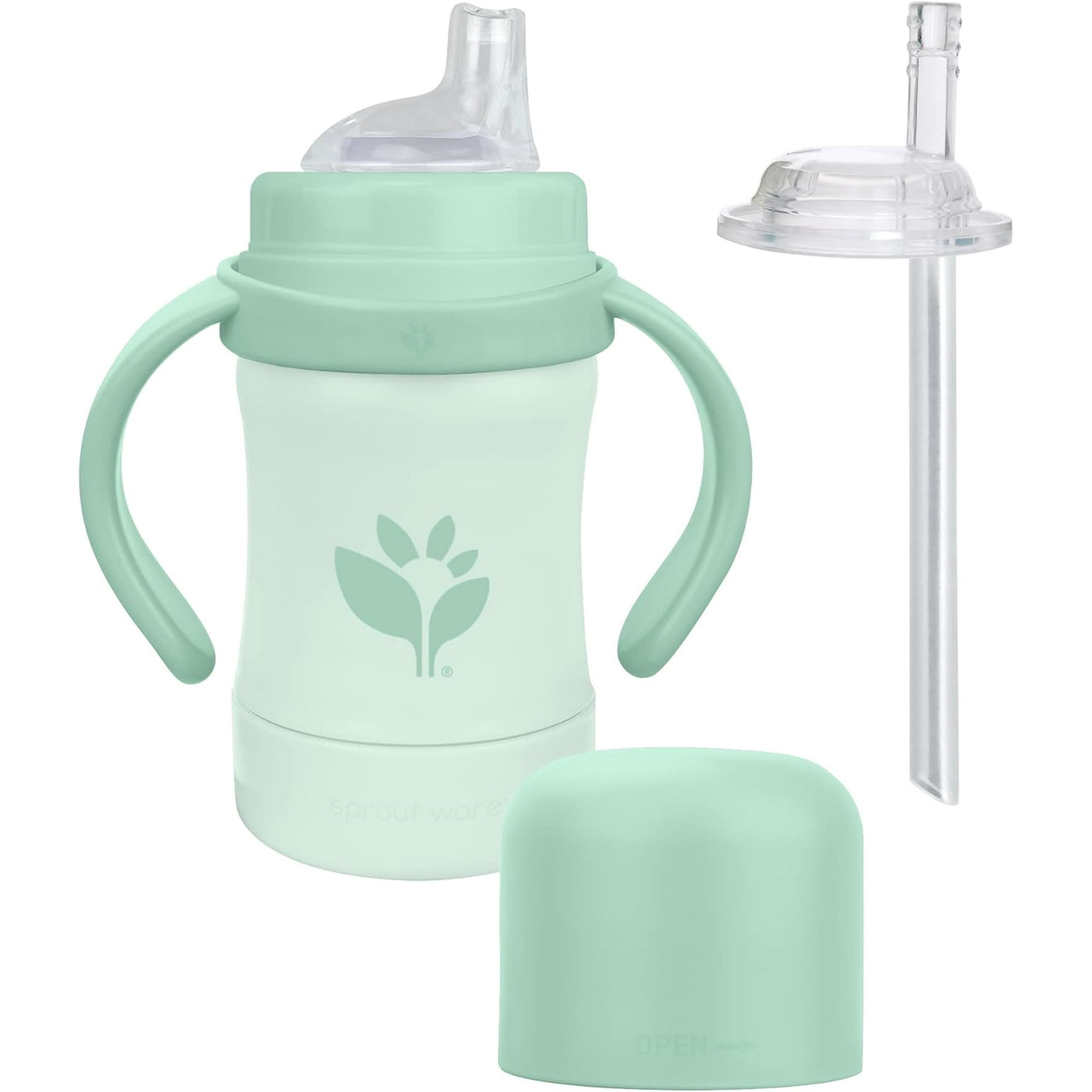 green sprouts Sprout Ware® Sip & Straw 6oz-Sage-6 mo+