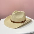 thumbnail image 4 of Elegant Panama Hat Windproof Rollable Straw Hat with Wide Brims Beach Vacation Headwear For Women Travel Essential, 4 of 9