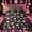 Black Pink, variant on Feelyou Blue Softball Bow Queen Bedding for Girls, Cute Ball Glove Print Bedding Comforter Set Queen, Colorful Star Reversible, 7-Piece