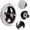 thumbnail image 3 of 2 Pcs Roues de Remplacement pour Fauteuil Roulant 6 Pouces Roues avant en Caoutchouc Déambulateur Antidérapant Roulettes de Remplacement Universelles pour Fauteuil Roulant, 3 of 4