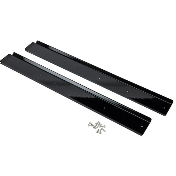 Speedway Motors Stainless Steel Hood Brace Kit Compatible with 1973-80 Chevy GMC C10, Black Zinc Coated Reinforcement Brackets, Easy Bolt-On Installation with Hardware Included